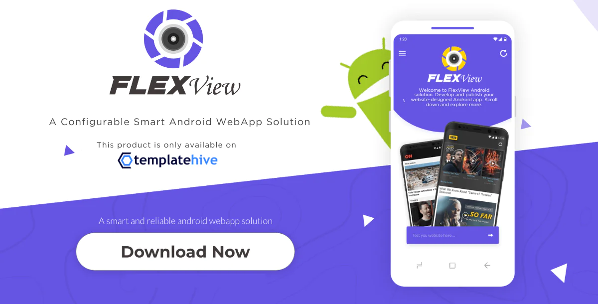 FlexView - Configurable Android WebView App